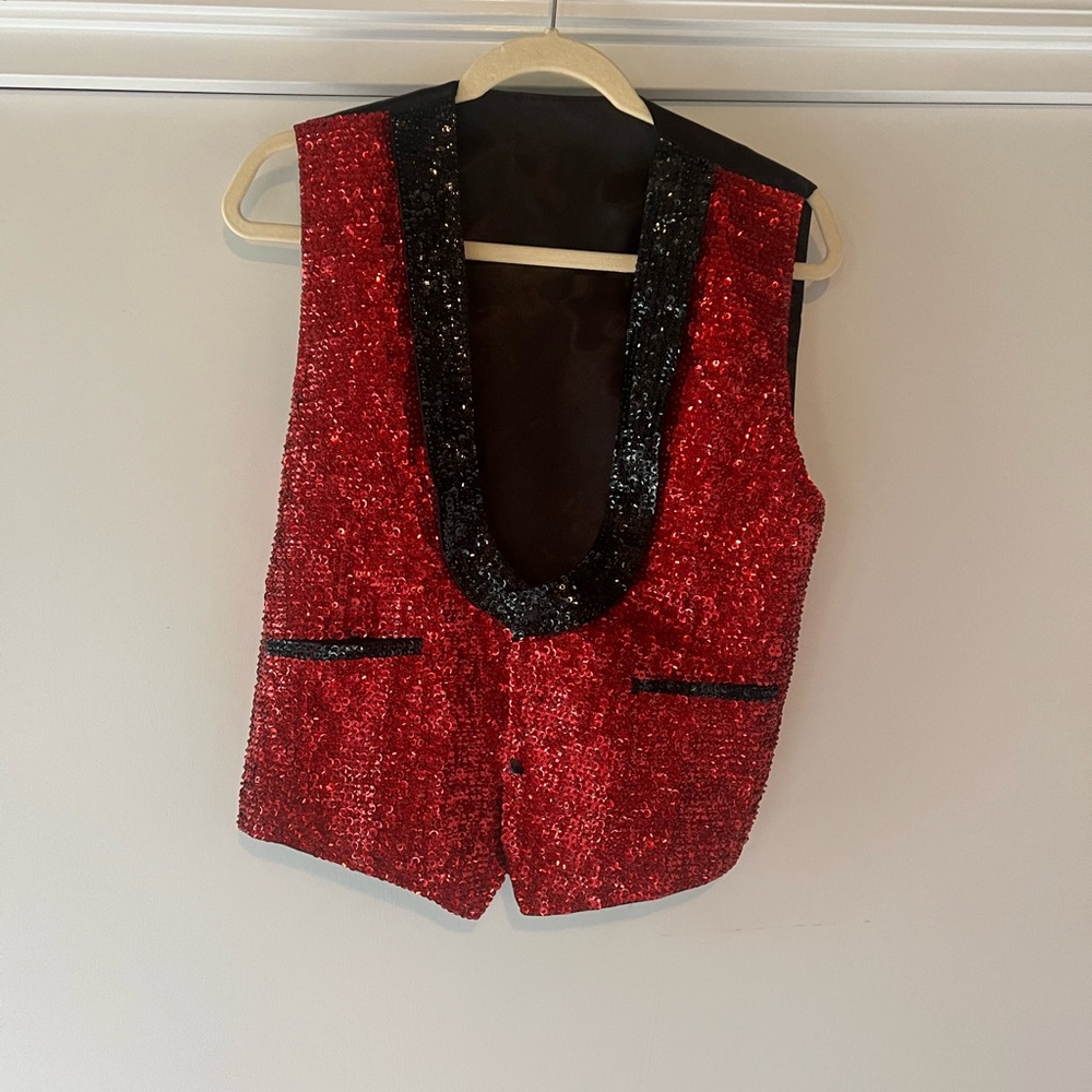 Beautiful sequin Christmas vest medium